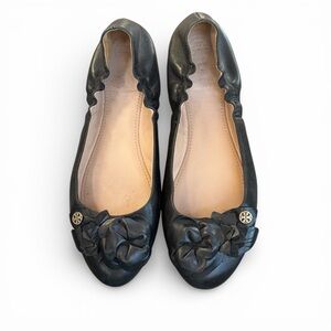 Tory Burch Blossom Ballet Leather Flats 7.5